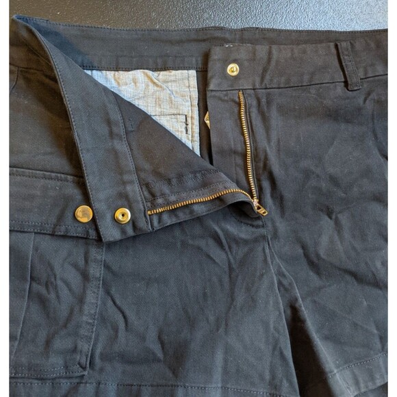 J. Crew Women Short 4" Hudson Cargo Chino Black Neutral Size 14 - Picture 8 of 11
